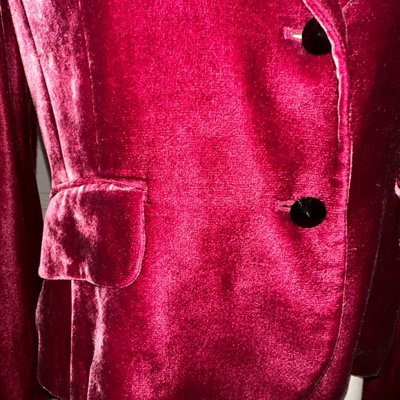 Philippe Adec Silk Jacket in Rich Eggplant - Picture 2 of 10